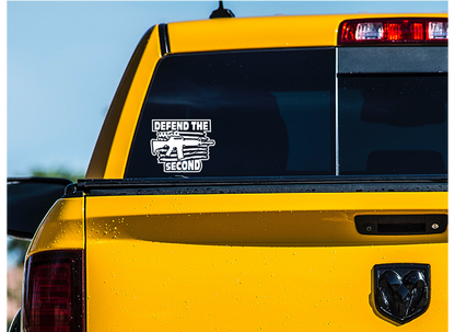 Defend The 2nd Amendment US Patriotic 2A Vinyl Decal