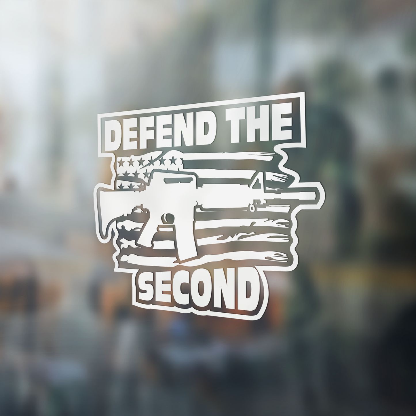 Defend The 2nd Amendment US Patriotic 2A Vinyl Decal