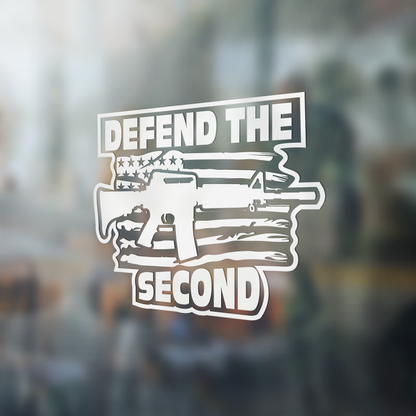 Defend The 2nd Amendment US Patriotic 2A Vinyl Decal